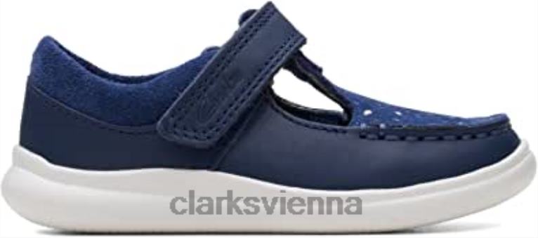 Kinder Clarks Crest Moc Kleinkind-Lederschuhe in Clarks 80BRV900