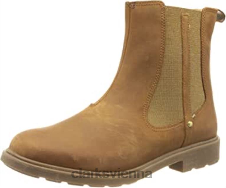 Kinder Clarks Clarks Mädchen-Astrol-Ory-Chelsea-Stiefel 80BRV1560