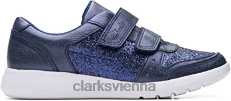 Kinder Clarks Clarks Scape Spirit Kid Lederschuhe blau 80BRV2121