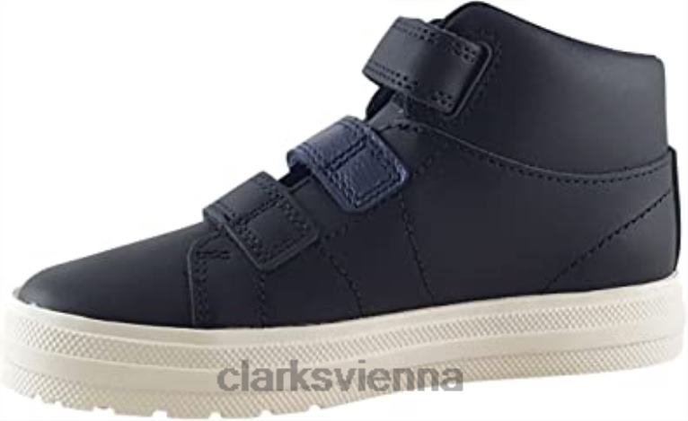 Kinder Clarks Nova Fun Kinderlederstiefel von Clarks in Blau 80BRV2653