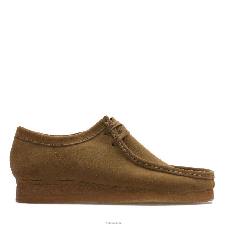 Männer Clarks Cola Clarks Wallabee 80BRV3536 Cola