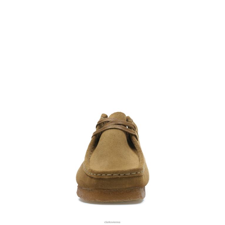 Männer Clarks Cola Clarks Wallabee 80BRV3536 Cola