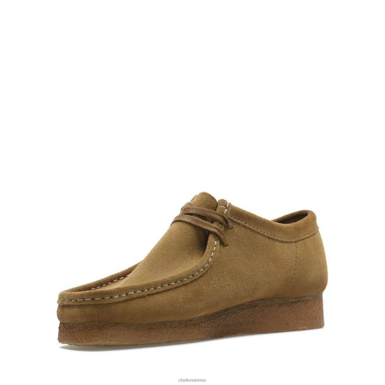 Männer Clarks Cola Clarks Wallabee 80BRV3536 Cola