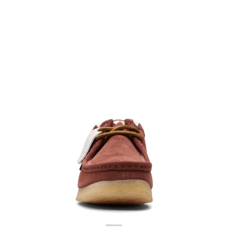 Männer Clarks Wallabee Auburn Clarks 80BRV3630 kastanienbraun