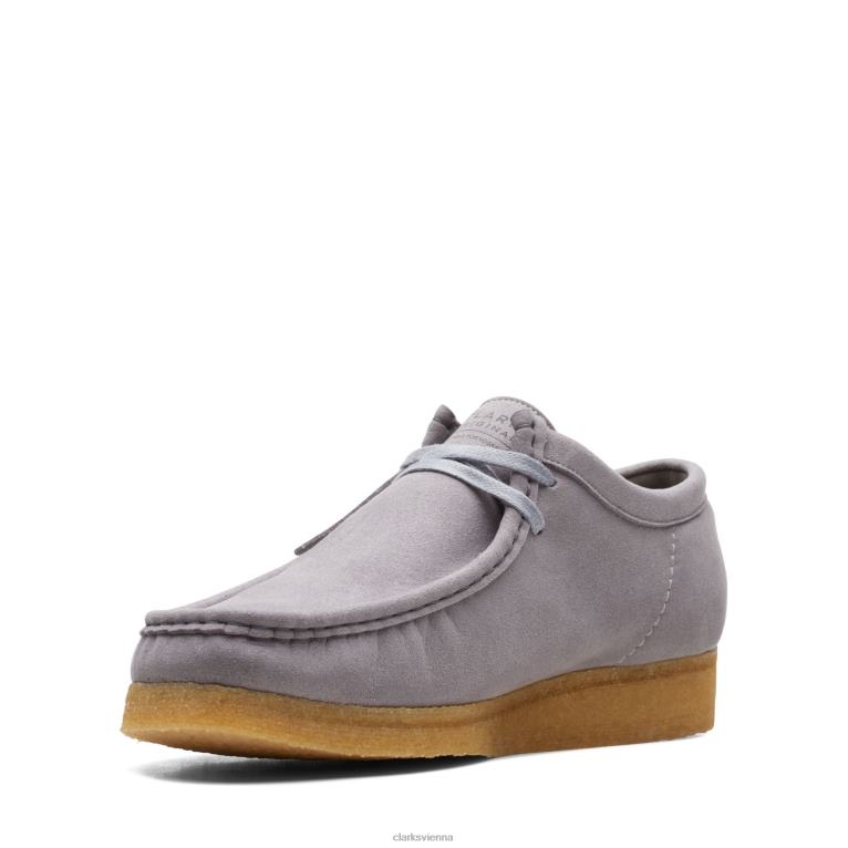 Männer Clarks Wallabee Clarks grau 80BRV3765 grau