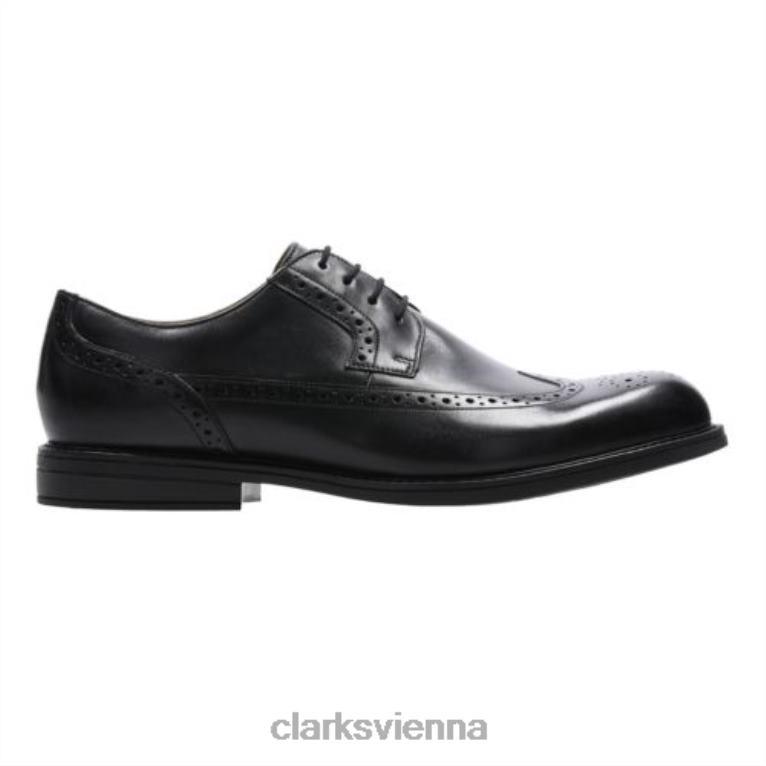 Männer Clarks Black Clarks Beckfield Limit 80BRV4499 Schwarz