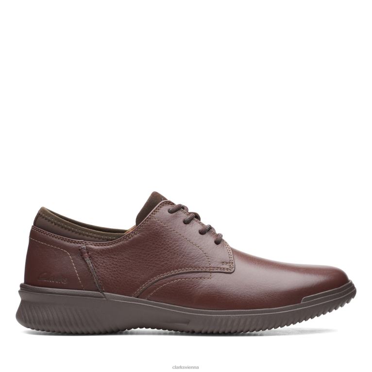 Männer Clarks Clarks Mahogany Leder Donaway Plain 80BRV3473 Mahagonileder