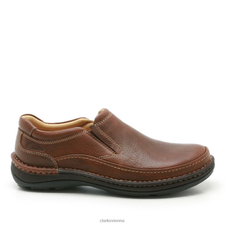 Männer Clarks Clarks Mahogany Leder Natur einfach 80BRV3665 Mahagonileder