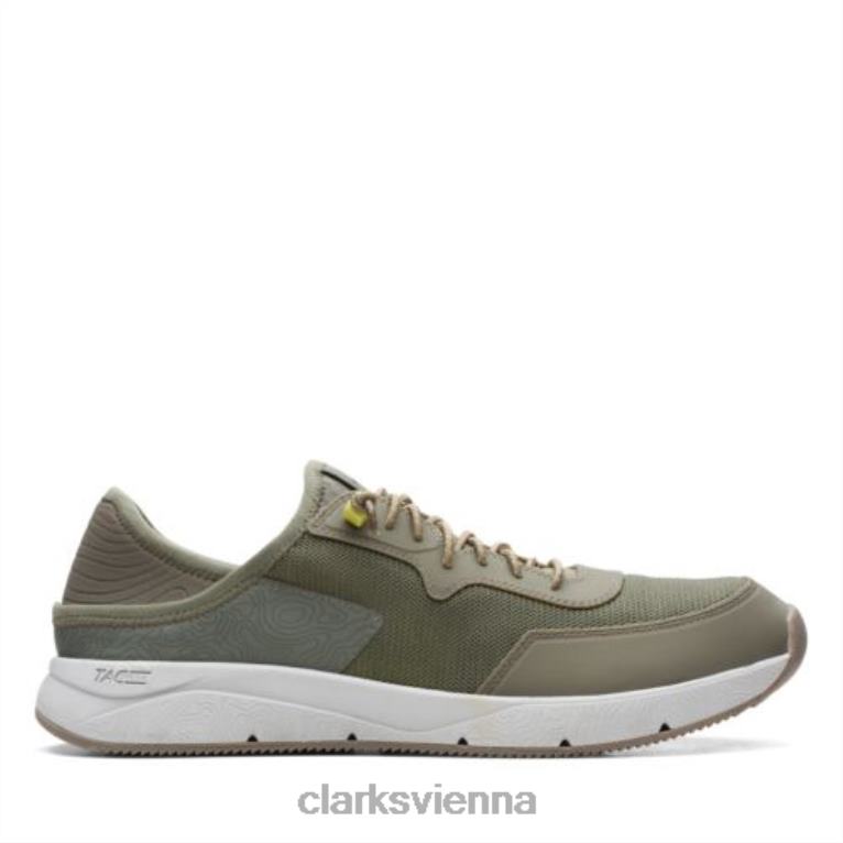 Männer Clarks Clarks Olive Combi Davis Low 80BRV4465 Olivenkombi