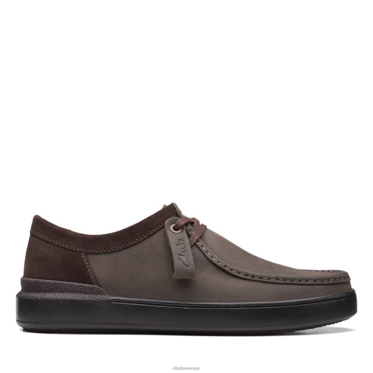 Männer Clarks Court Lite Wally Brown Clarks 80BRV3534 braun