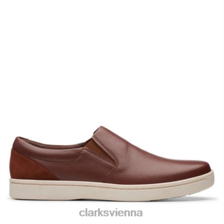 Männer Clarks Kitna Free Clarks Mahogany Leder 80BRV4423 Mahagonileder