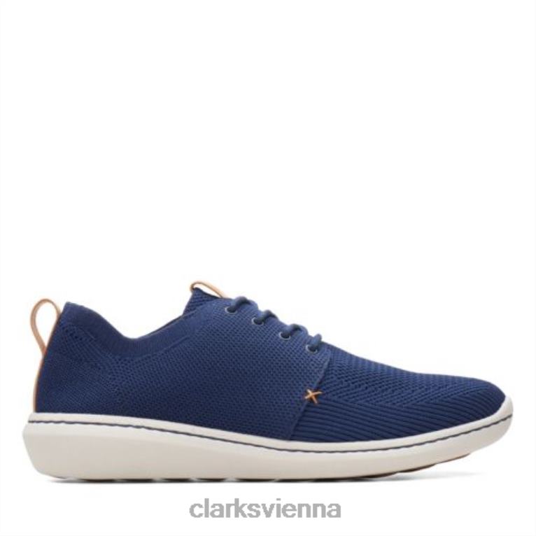 Männer Clarks Navy Clarks Step Urban Mix 80BRV4432 Marine