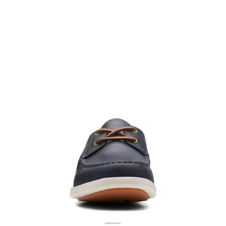 Männer Clarks Ferius Coast dunkelblaue Clarks 80BRV3686 Dunkelblau