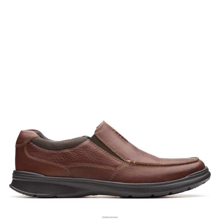 Männer Clarks Cotrell-freies Tabakleder von Clarks 80BRV3510 Tabakleder