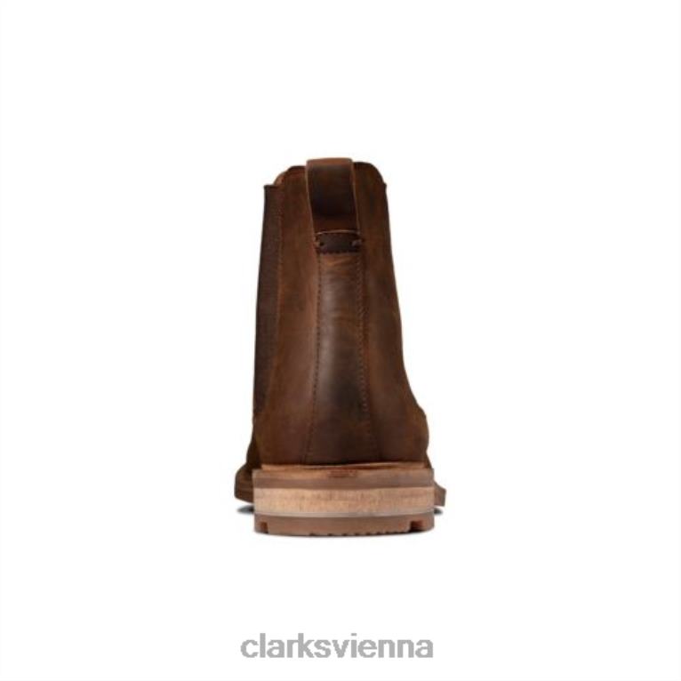 Männer Clarks Bienenwachsleder Foxwell Top Clarks 80BRV4372 Bienenwachsleder