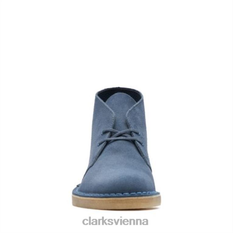 Männer Clarks Clarks blauer Wüstenstiefel 80BRV4377 Blau