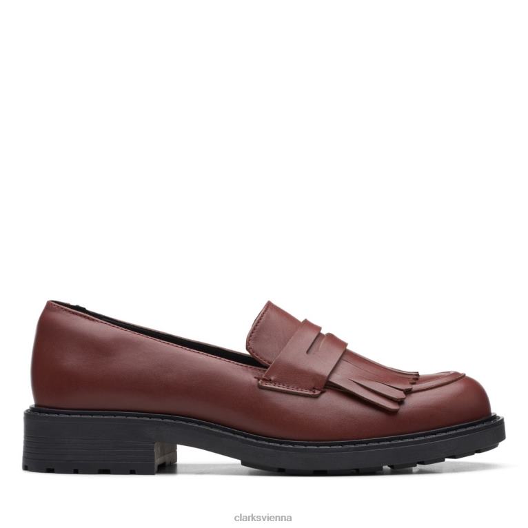 unisex Clarks Kastanienleder Clarks Orinoco 2 Loafer Kastanienleder 80BRV5075 Kastanienleder