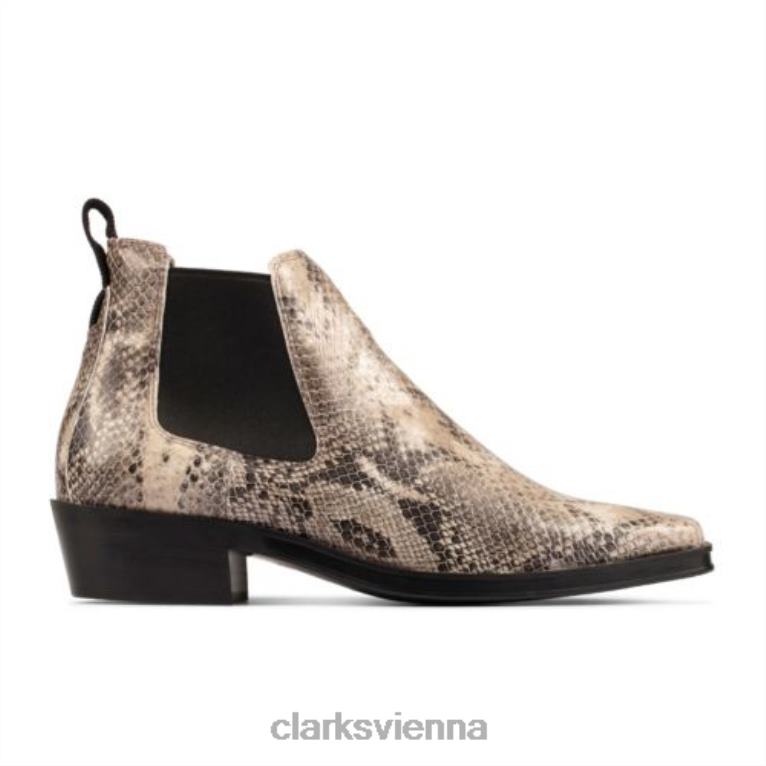 unisex Clarks Alcina Top Clarks Grey Snake 80BRV4207 graue Schlange