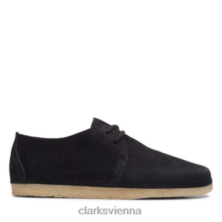 unisex Clarks Ashton Clarks schwarzes Nubuk 80BRV4061 schwarzes Nubuk