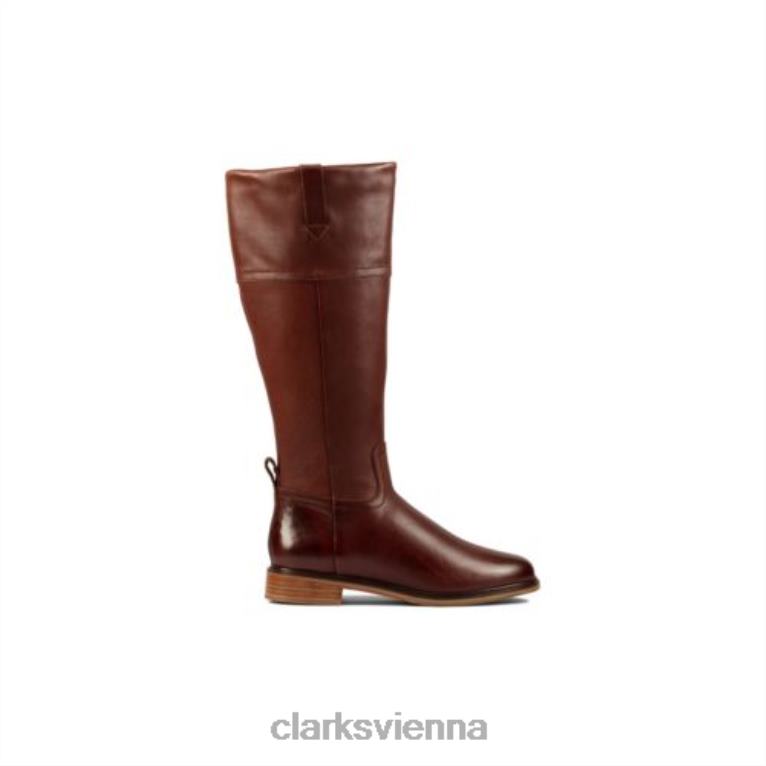 unisex Clarks Clarkdale Hi Clarks dunkelbraunes Leder 80BRV4125 dunkelbraunes Leder