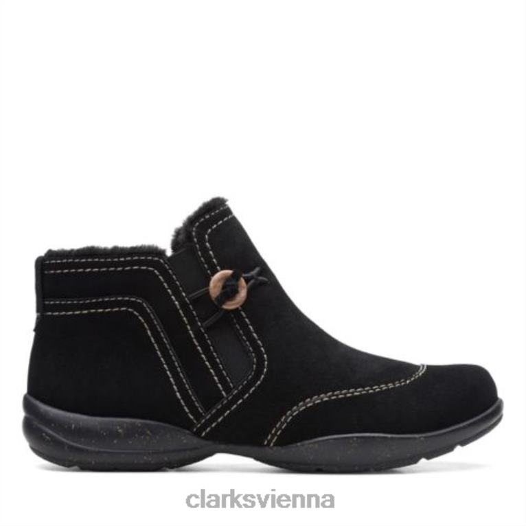 unisex Clarks Clarks Rosevilleaster aus schwarzem Wildleder 80BRV4153 schwarzes Wildleder