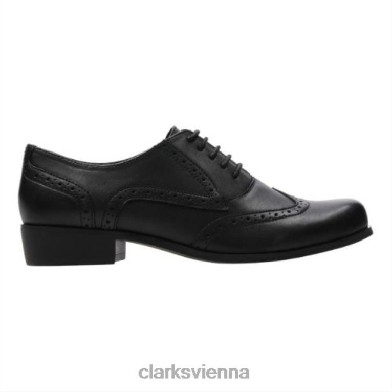 unisex Clarks Schwarze Clarks Falconet Uma Wide Fit 80BRV4051 Schwarz