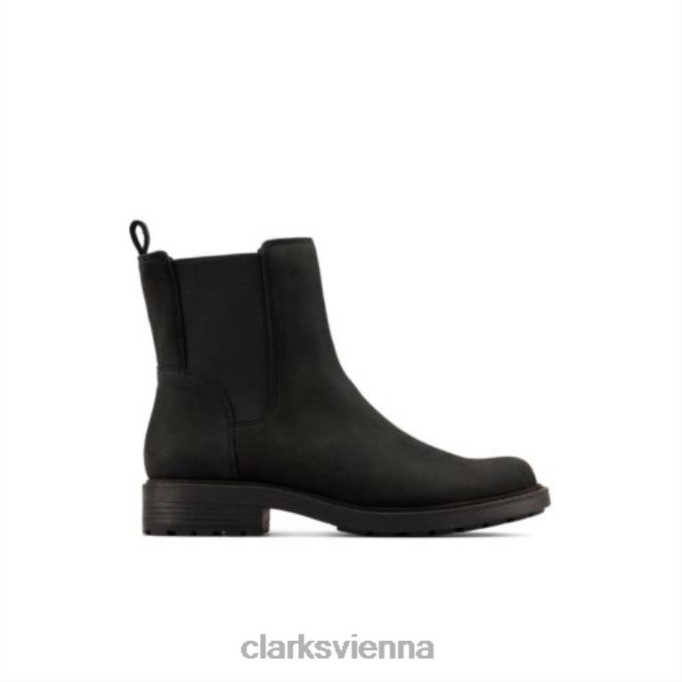 unisex Clarks Schwarzes Lederoberteil von Clarks Orinoco2 80BRV4179 schwarzes Leder