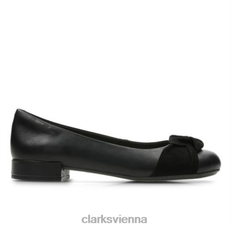 unisex Clarks schwarzes Kombileder Rosabella Lola Clarks 80BRV4060 schwarzes Kombileder