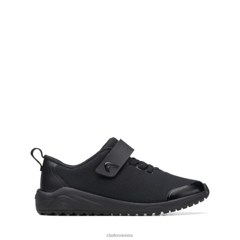 unisex Clarks Aeon Pace Kid Black Clarks Black 80BRV5941 Schwarz