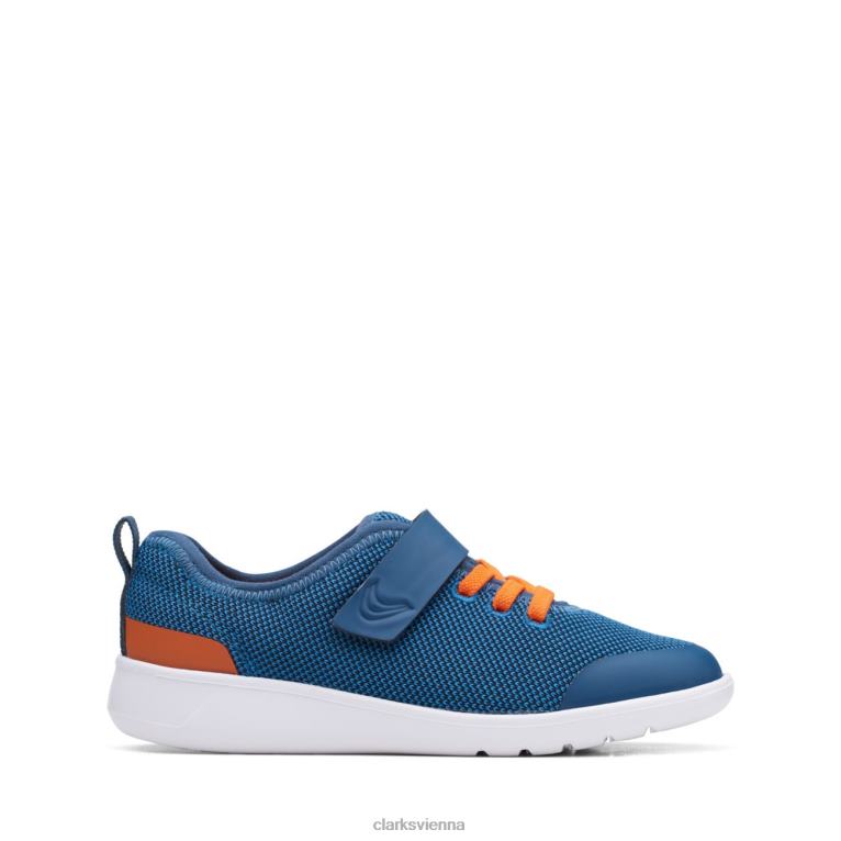 unisex Clarks Scape Trace Kid Blue Clarks Blue 80BRV5957 Blau