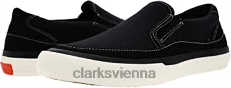 unisex Clarks Clarks Aceley Step schwarze Leinwand 80BRV594 schwarze Leinwand