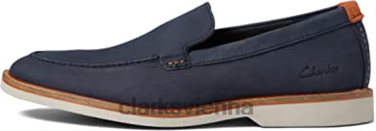 unisex Clarks Clarks Atticuslt Edge Marine Nubuk 80BRV746 marineblaues Nubuk