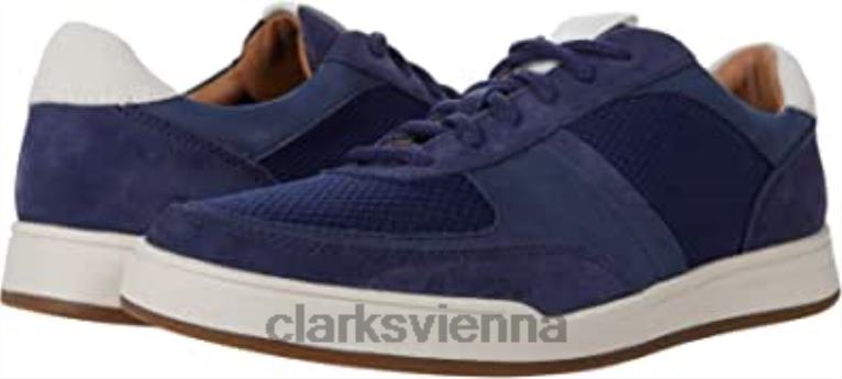 unisex Clarks Clarks Bizby Lace dunkelblaue Wildlederkombi 80BRV1946 dunkelblaue Wildlederkombi