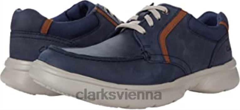 unisex Clarks Clarks Bradley Vibe Marineblaues Leder 80BRV2857