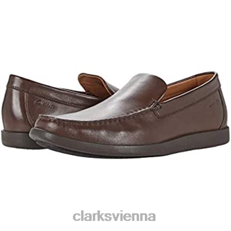 unisex Clarks Clarks Ferius Creek dunkelbraunes Leder 80BRV1994 dunkelbraunes Leder