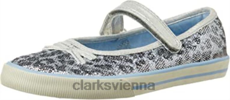 unisex Clarks Clarks Glamit Junior Silber 80BRV2978 Silber