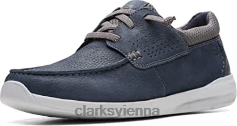 unisex Clarks Clarks Gorwmoc Marine Nubuk 80BRV866 marineblaues Nubuk