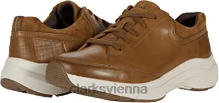 unisex Clarks Clarks dunkelbraunes Leder Wave 20 Way 80BRV1649 dunkelbraunes Leder