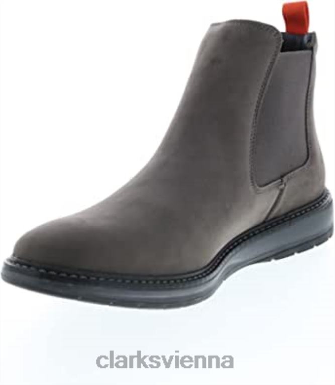 unisex Clarks Clarks dunkelgraues Chantry-Oberteil aus Nubukleder 80BRV145 dunkelgraues Nubuk