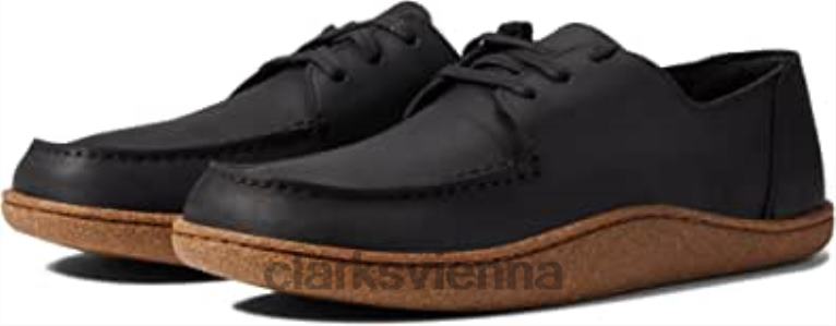 unisex Clarks Clarks schwarze Nubuk-Pilton-Spitze 80BRV769 schwarzes Nubuk