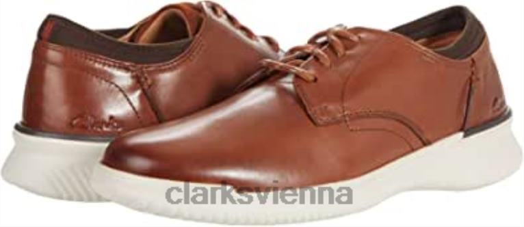 unisex Clarks Donaway schlichtes dunkelbraunes Leder von Clarks 80BRV1414 dunkelbraunes Leder