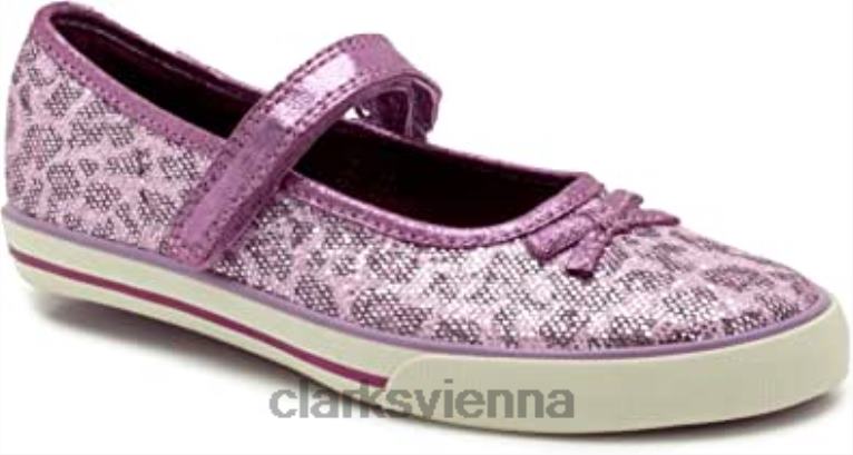 unisex Clarks Lila Clarks Glamit Junior 80BRV2464 lila