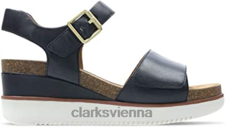 unisex Clarks Navy Clarks Lizby Strap 80BRV2656 Marine