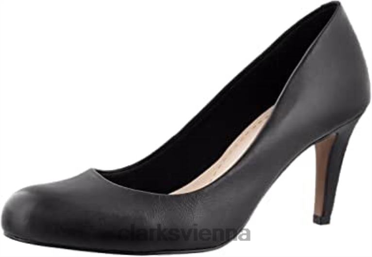 unisex Clarks Schwarze Carlita Cove Dress-Pumps von Clarks 80BRV609 Schwarz