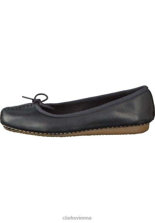 unisex Clarks Schwarze Clarks Freckle Ice Ballerinas 80BRV7059 Schwarz