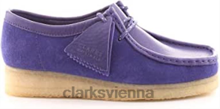 unisex Clarks Wallabee Purple Clarks 80BRV326