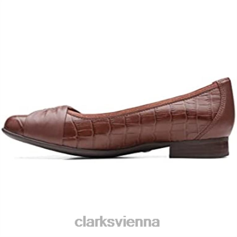 unisex Clarks un blush Wish Clarks dunkelbraunes Krokodilleder 80BRV39