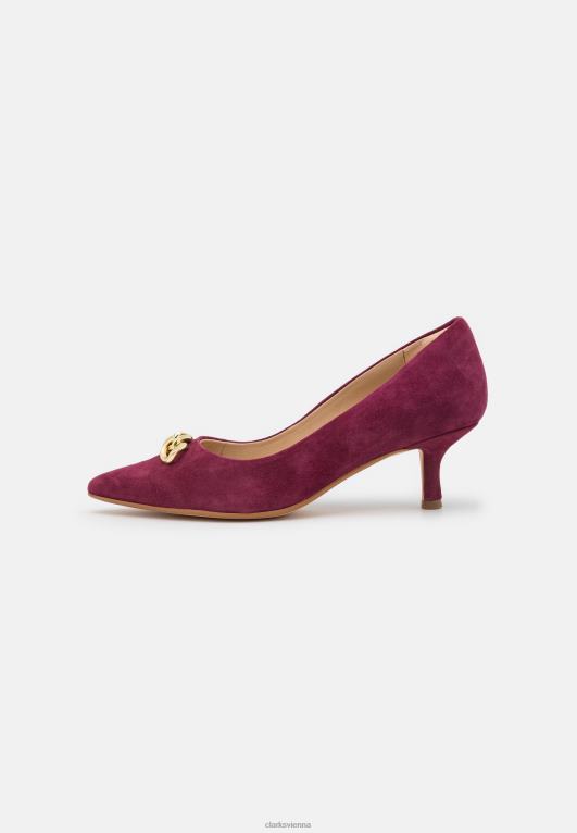 unisex Clarks Clarks Merlot Violet klassische Absätze 80BRV6961 Merlot