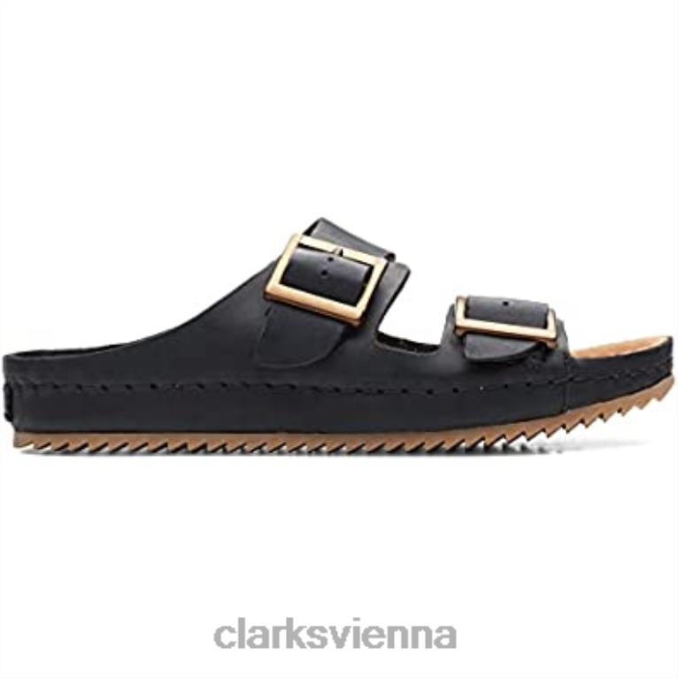 unisex Clarks Brookleigh Sun Ledersandalen schwarz von Clarks 80BRV446