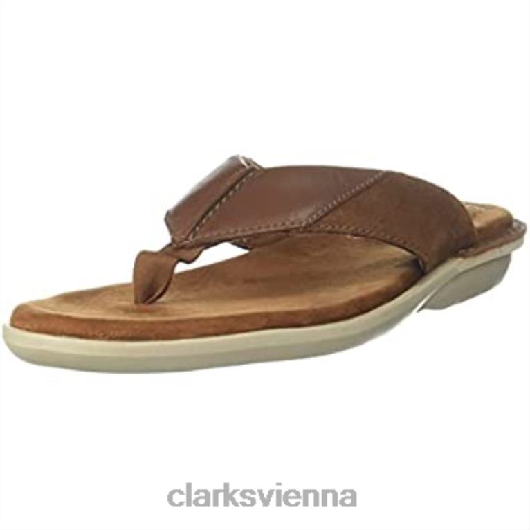 unisex Clarks Ellison Easy Ledersandalen hellbraun von Clarks 80BRV294